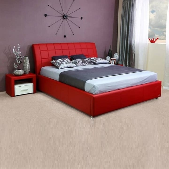 Мягкая кровать с изголовьем КИ-223